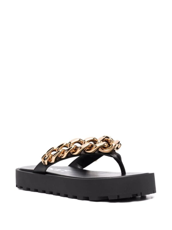 Versace  chain-link strap flip flops - Image 2