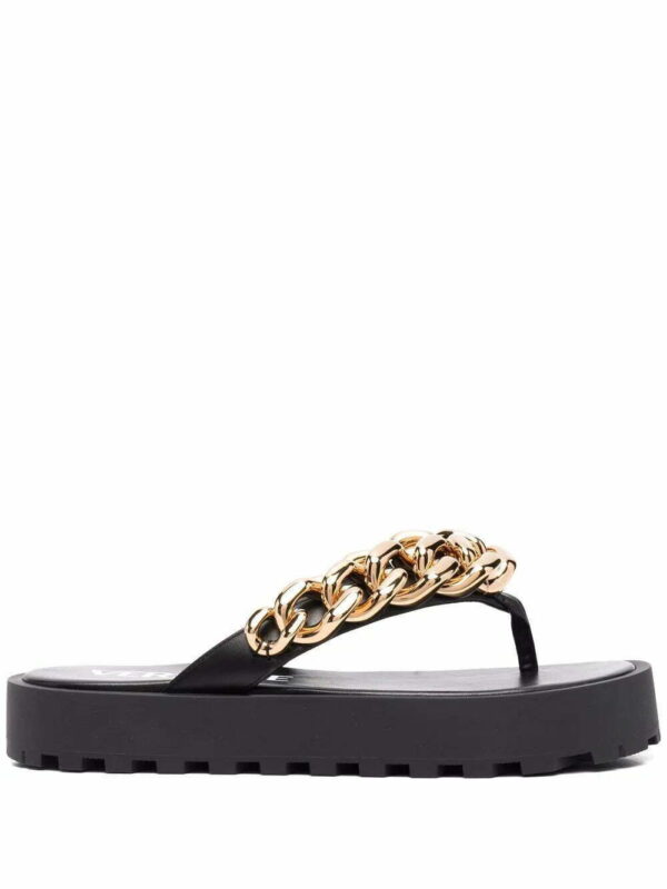 Versace  chain-link strap flip flops