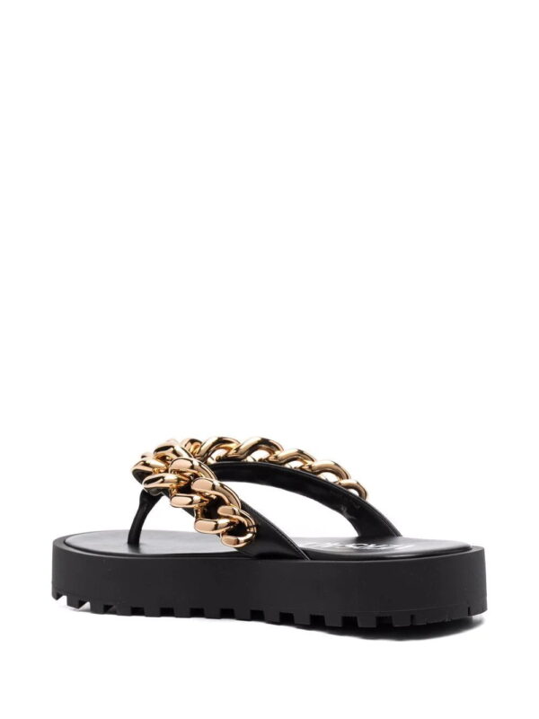 Versace  chain-link strap flip flops - Image 3
