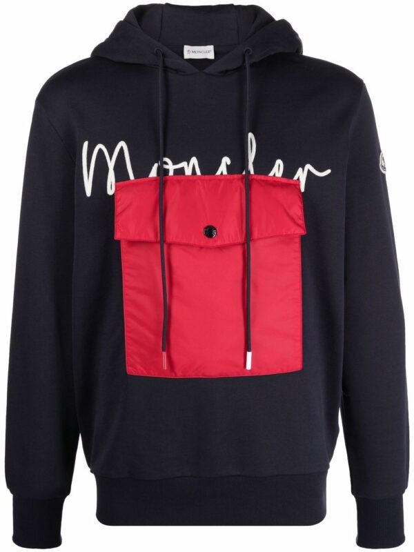 Moncler logo-print drawstring hoodie