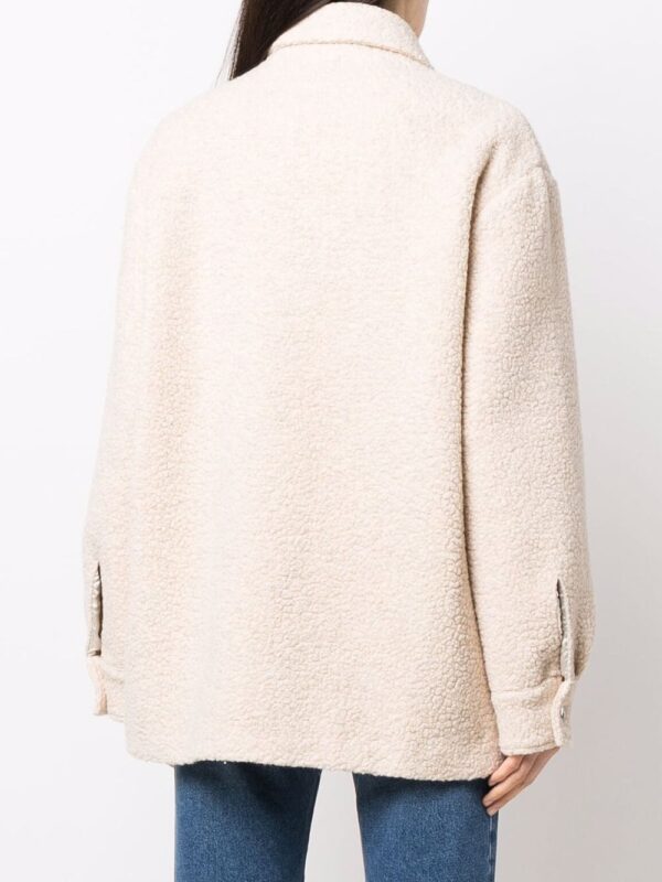 Off-White  long-sleeve teddy overshirt - Image 4