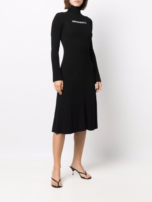 Off-White intarsia-logo dress - Image 4