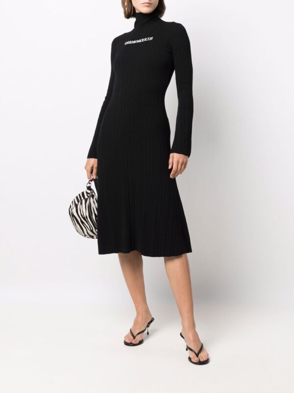 Off-White intarsia-logo dress - Image 5