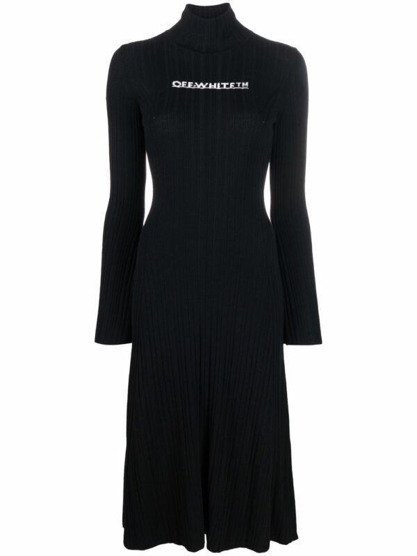 Off-White intarsia-logo dress