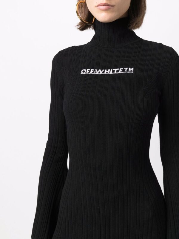 Off-White intarsia-logo dress - Image 2