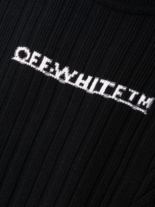 Off-White intarsia-logo dress - Image 6