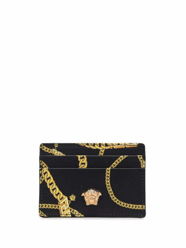 Versace  La Medusa chain-print card holder