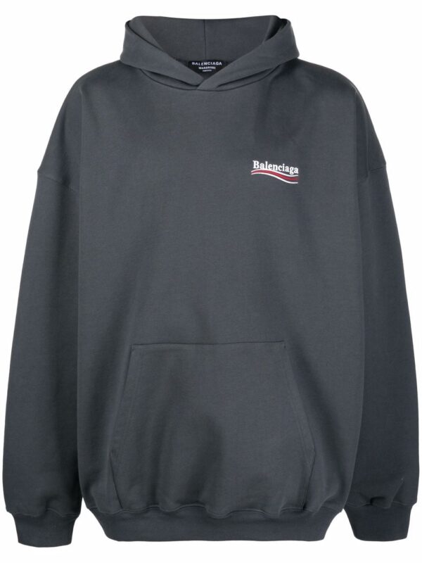 Balenciaga  Large Fit logo-print hoodie