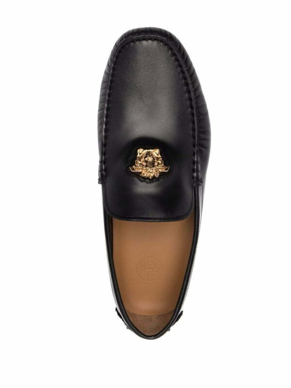 Versace  Medusa Head leather loafers - Image 4