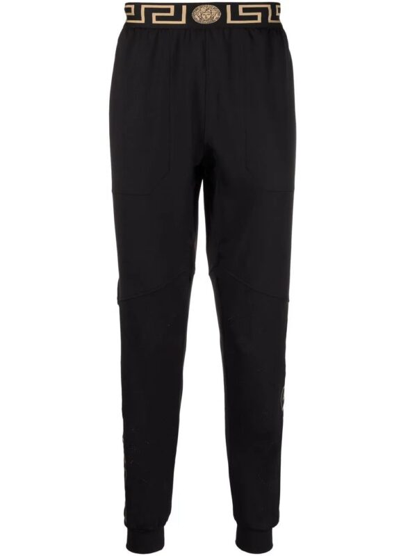 Versace  Greca-detailing slip-on performance track trousers
