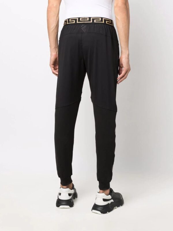 Versace  Greca-detailing slip-on performance track trousers - Image 4