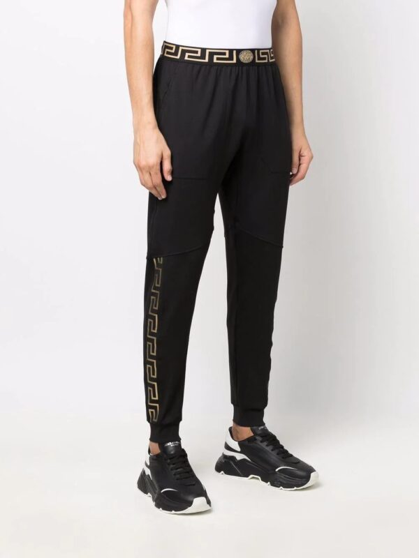 Versace  Greca-detailing slip-on performance track trousers - Image 3