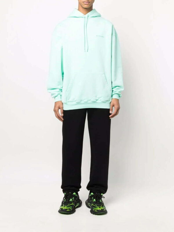 Balenciaga  embroidered logo oversized-fit hoodie - Image 2