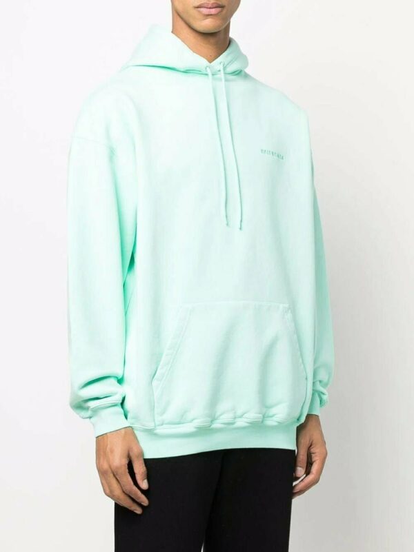 Balenciaga  embroidered logo oversized-fit hoodie - Image 4