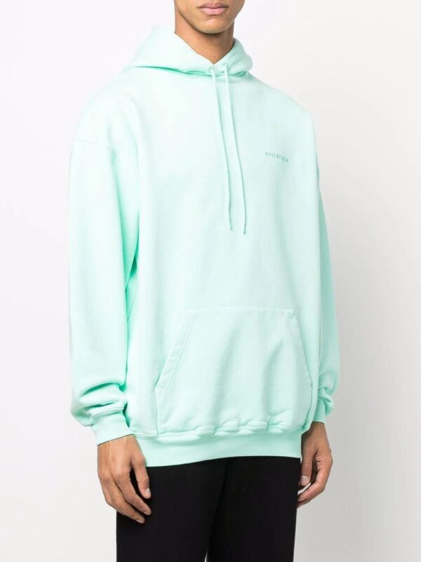 Balenciaga  embroidered logo oversized-fit hoodie - Image 4
