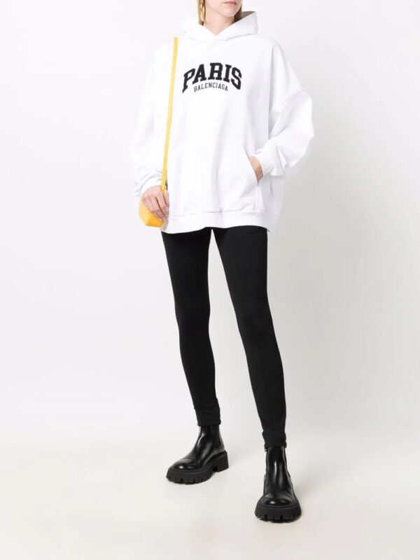 Balenciaga  logo-print pullover hoodie - Image 3