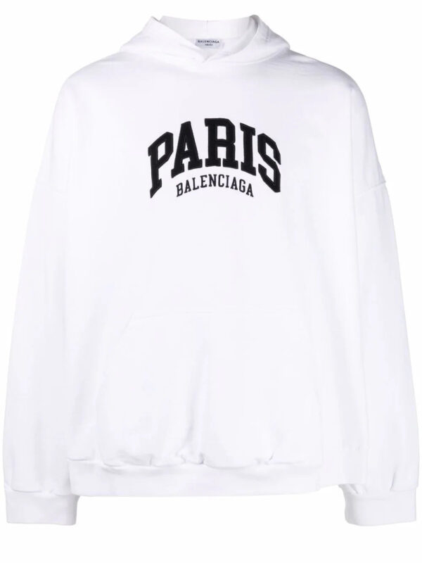 Balenciaga  logo-print pullover hoodie