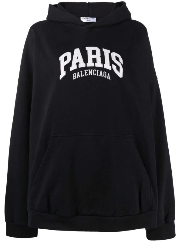 Balenciaga  logo-print pullover hoodie