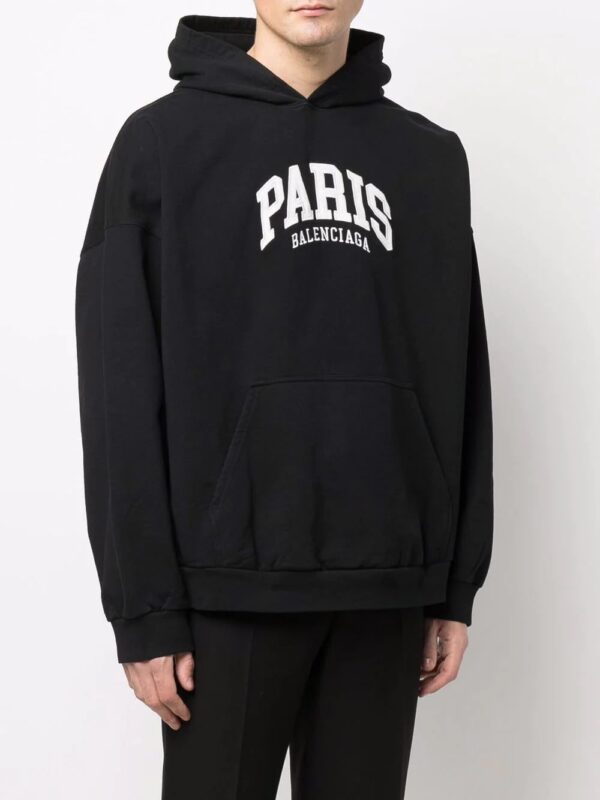 Balenciaga  logo-print pullover hoodie - Image 3