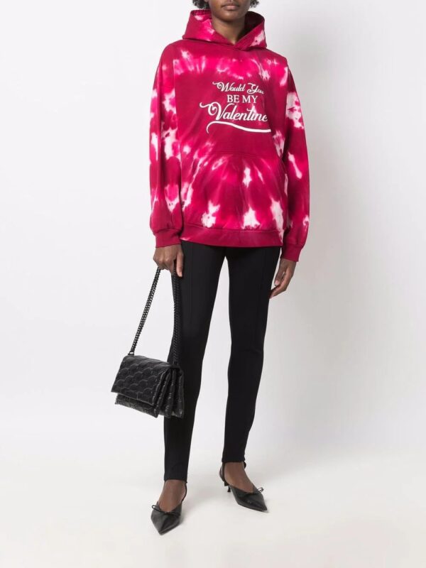 Balenciaga  Valentine tie-dye pullover hoodie - Image 3