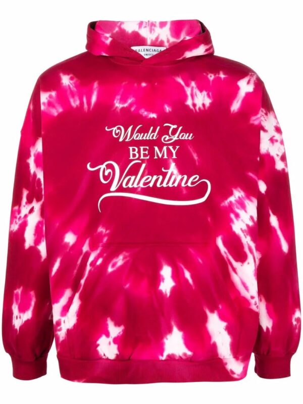 Balenciaga  Valentine tie-dye pullover hoodie