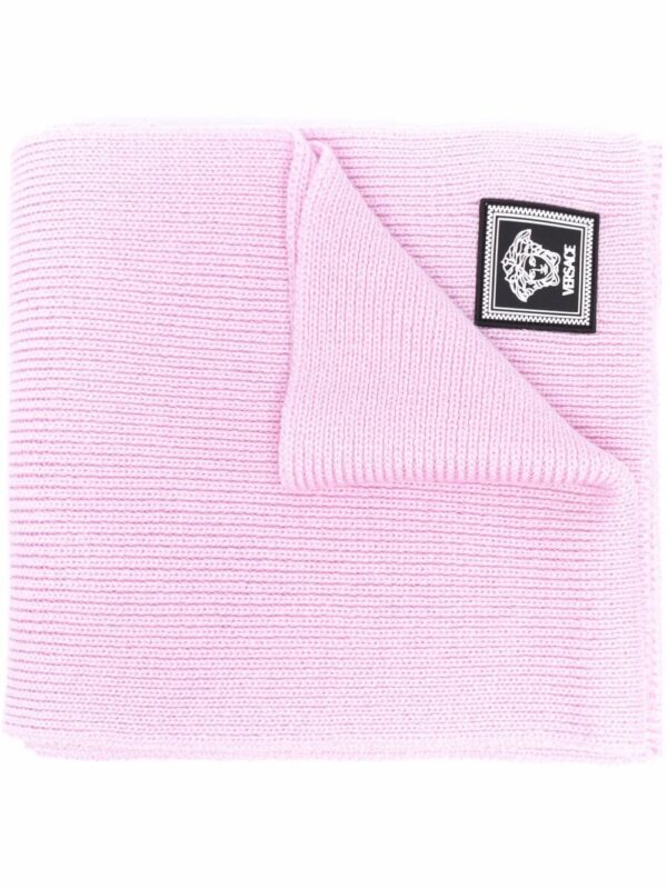 Versace  Medusa Head knitted scarf.