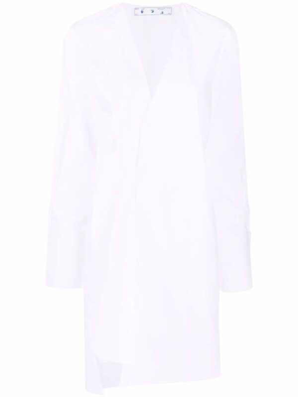 Off-White  long-sleeve shirt dress