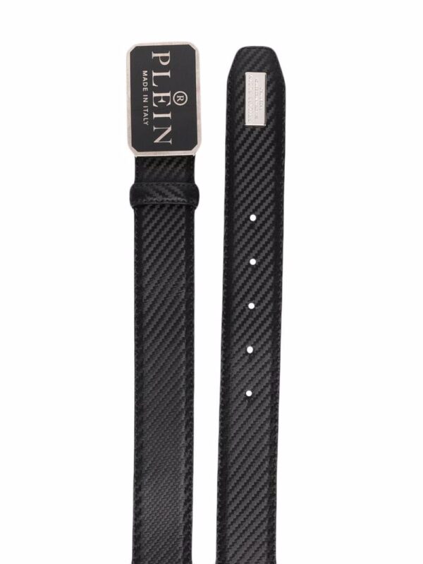 Louis Vuitton logo-plaque textured belt - Image 2