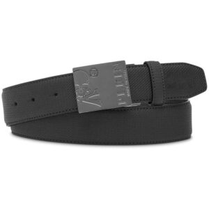 Louis Vuitton logo-plaque leather belt