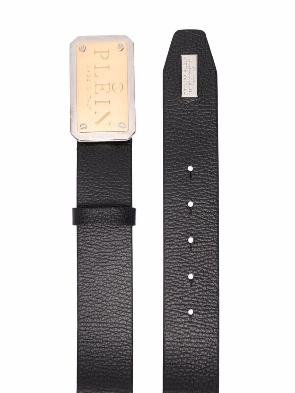 Louis Vuitton logo-plaque buckle leather belt - Image 2