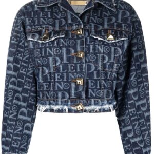 Philipp Plein logo-print denim jacket