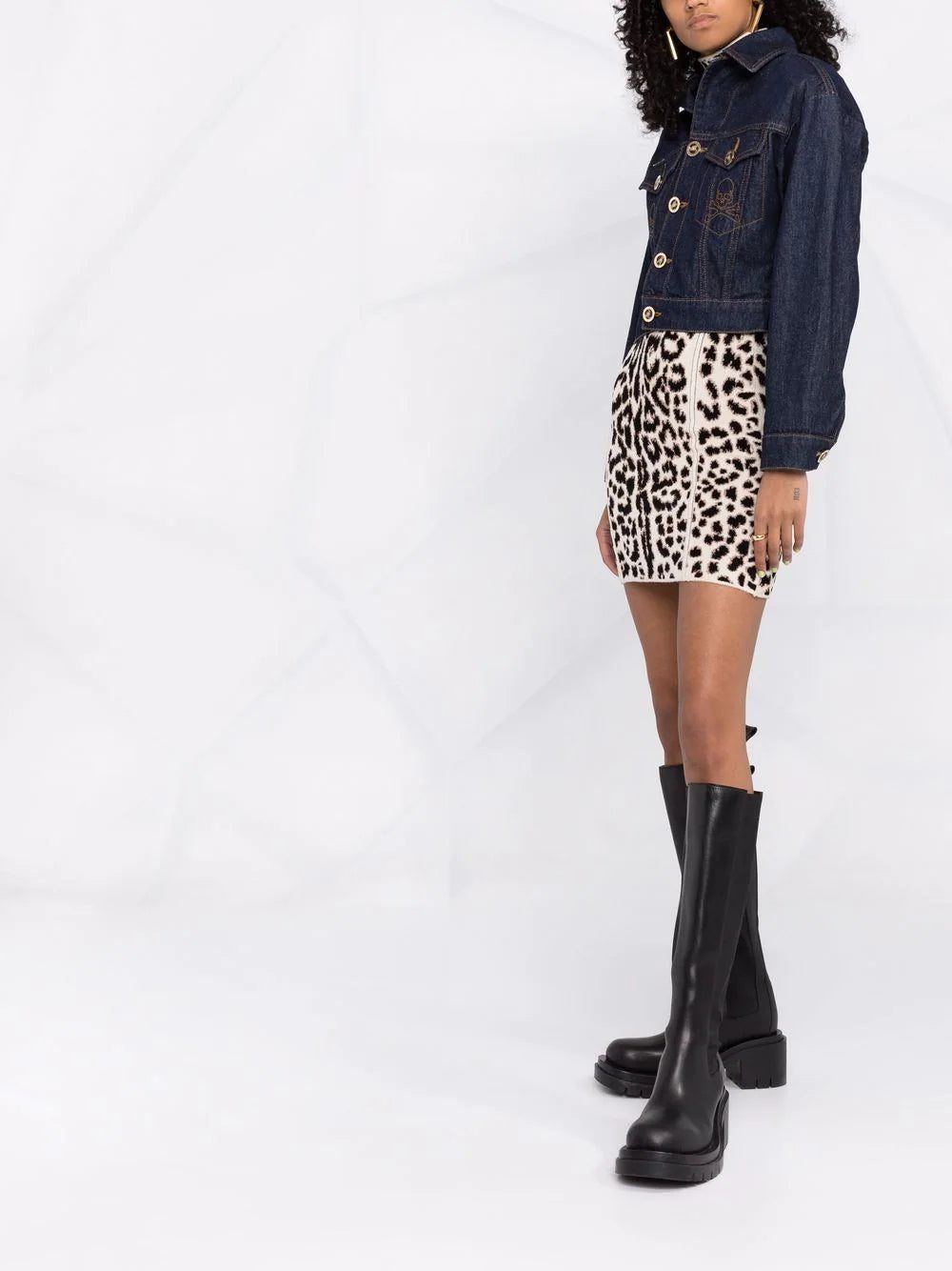 Philipp Plein cropped denim jacket - Image 4