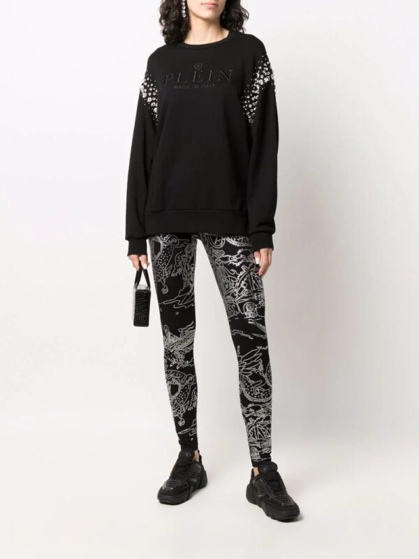 Philipp Plein  tattoo-print embellished leggings - Image 2