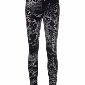 Philipp Plein  tattoo-print embellished leggings