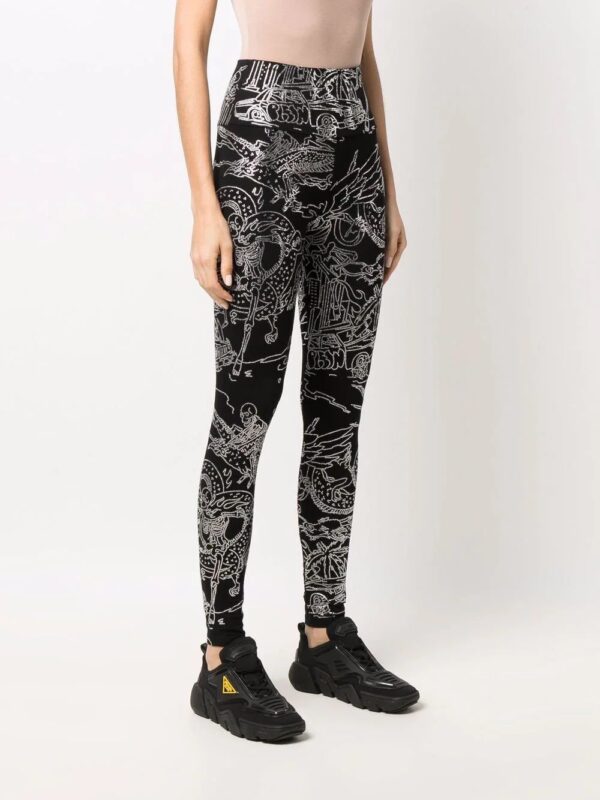 Philipp Plein  tattoo-print embellished leggings - Image 4
