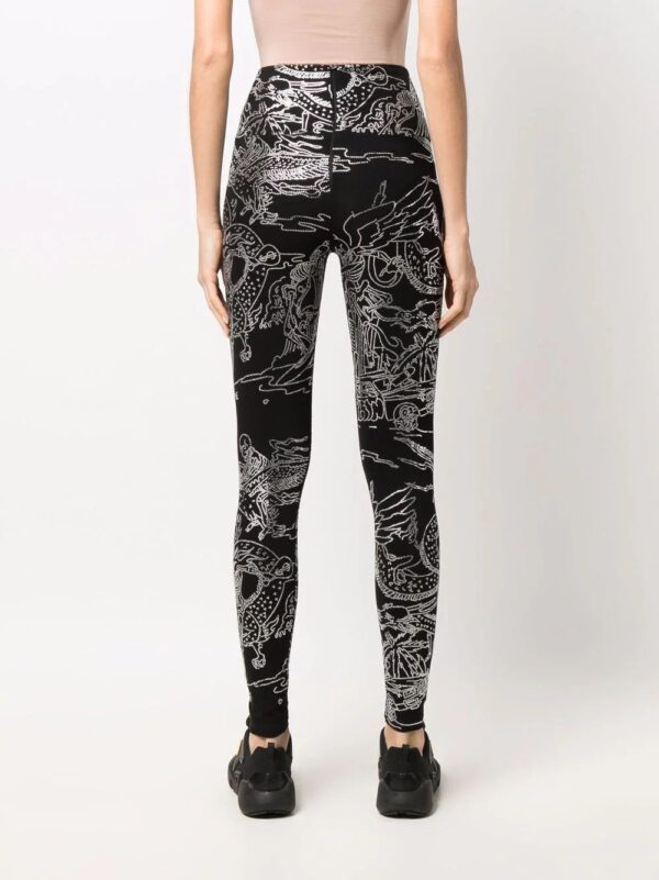 Philipp Plein  tattoo-print embellished leggings - Image 5