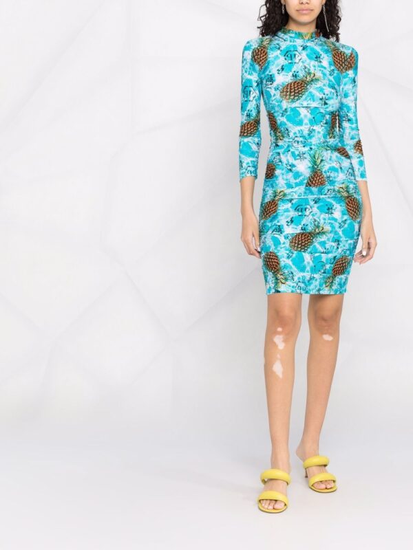 Philipp Plein Pineapple Skies short dress - Image 8