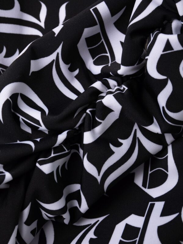 Philipp Plein gothic logo-print jersey dress - Image 8