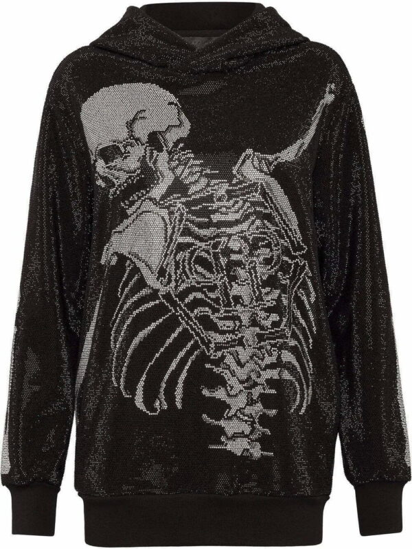Philipp Plein  rhinestone-embellished skeleton hoodie
