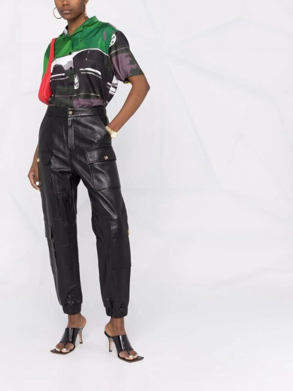Philipp Plein  leather jogging trousers - Image 2