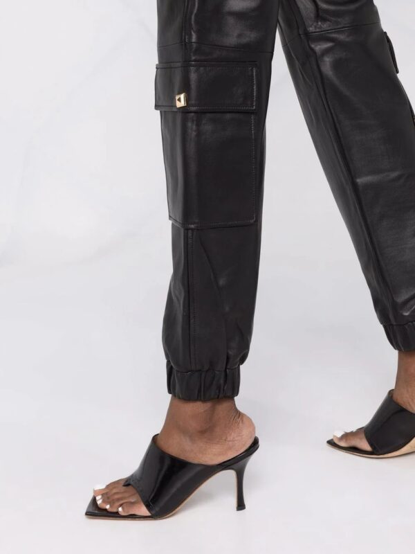 Philipp Plein  leather jogging trousers - Image 3