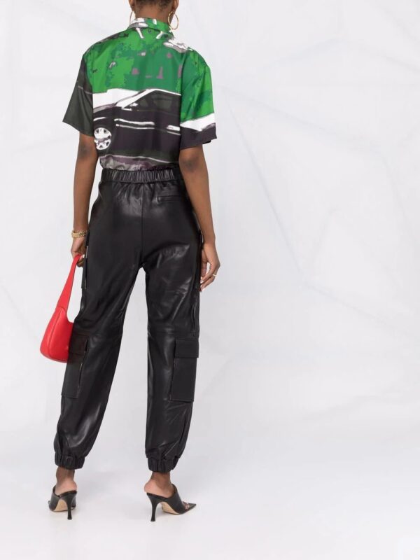 Philipp Plein  leather jogging trousers - Image 4