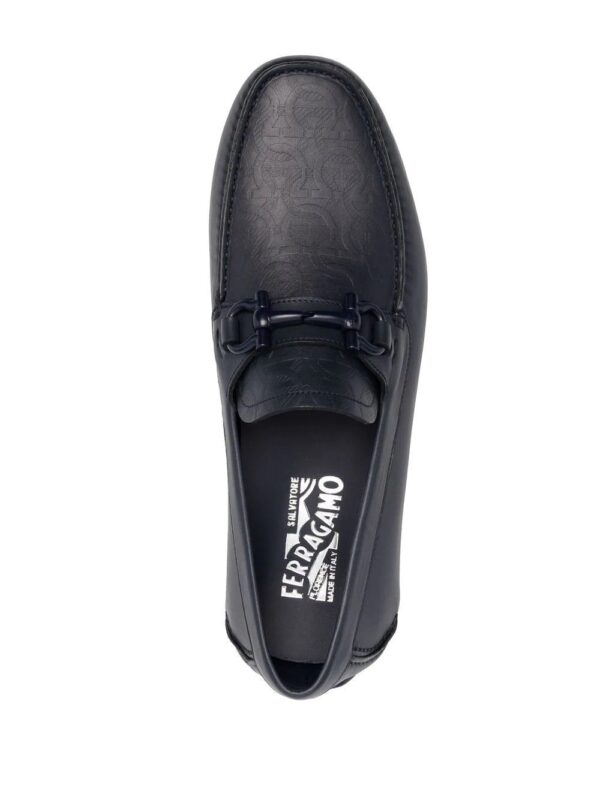 Ferragamo  embossed-logo leather loafers - Image 4