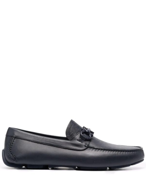 Ferragamo  embossed-logo leather loafers