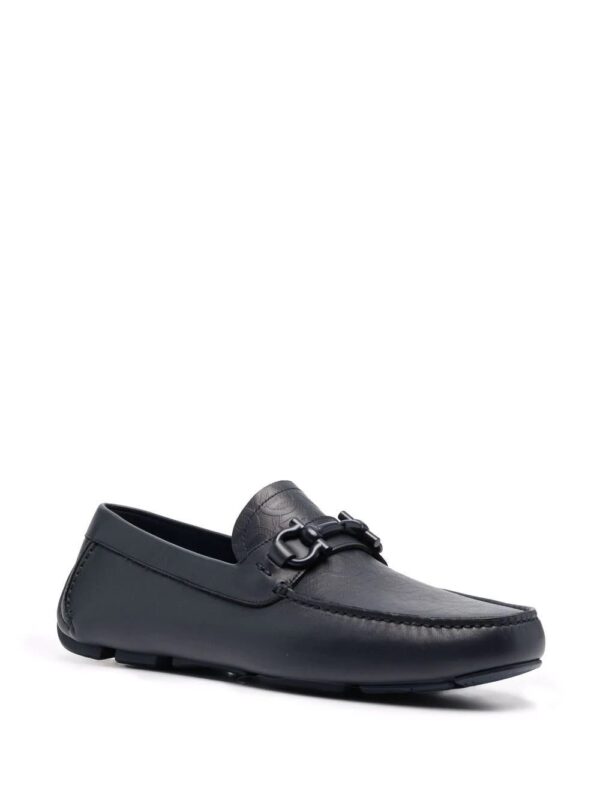 Ferragamo  embossed-logo leather loafers - Image 2