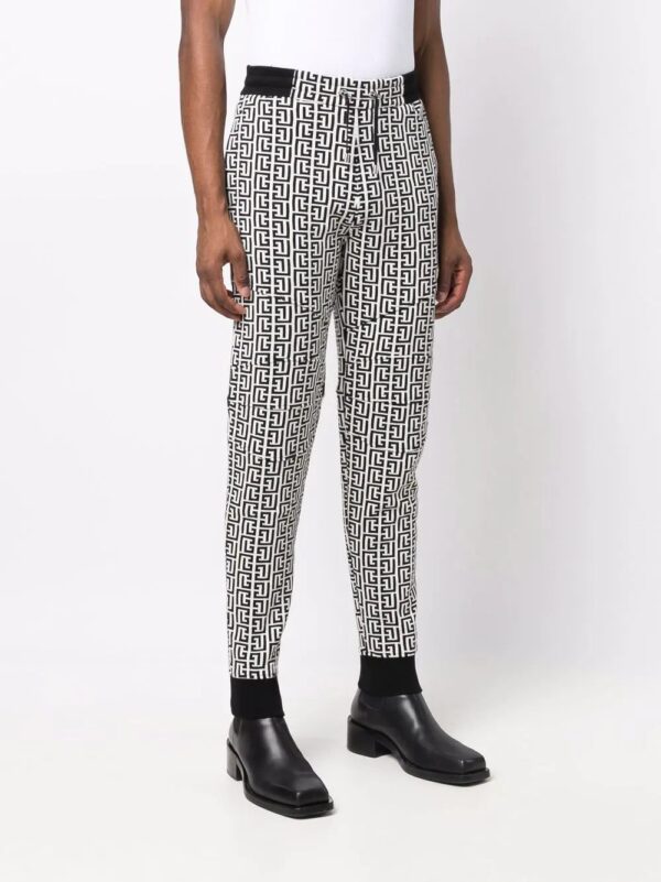 Balmain  monogram-print trackpants - Image 3