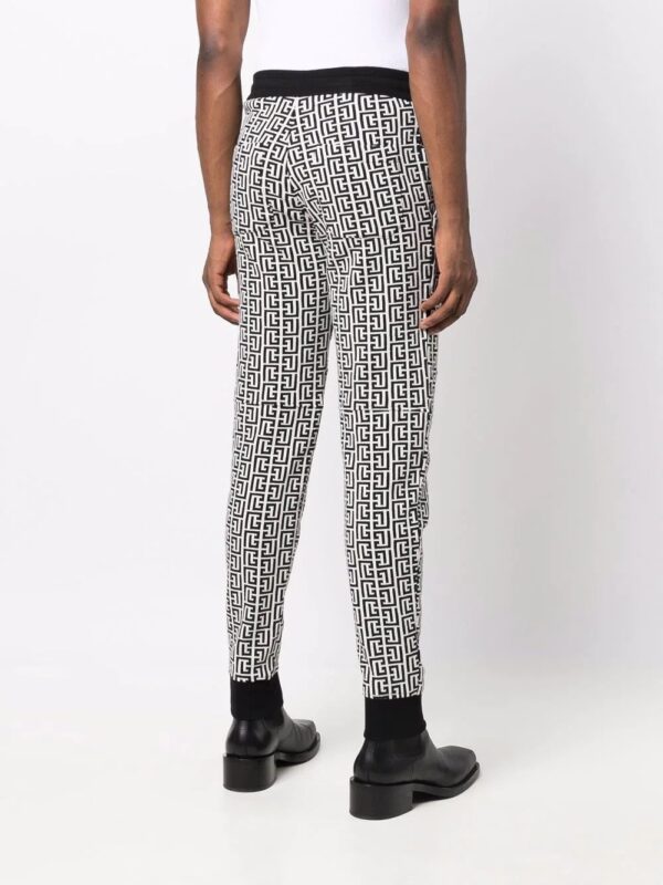 Balmain  monogram-print trackpants - Image 4