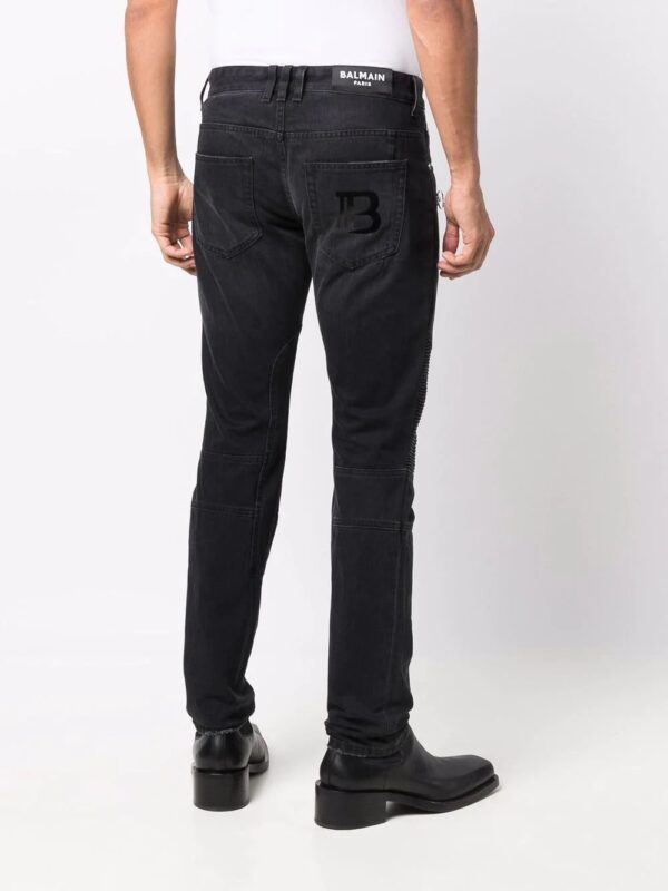Balmain  skinny-fit biker jeans - Image 4