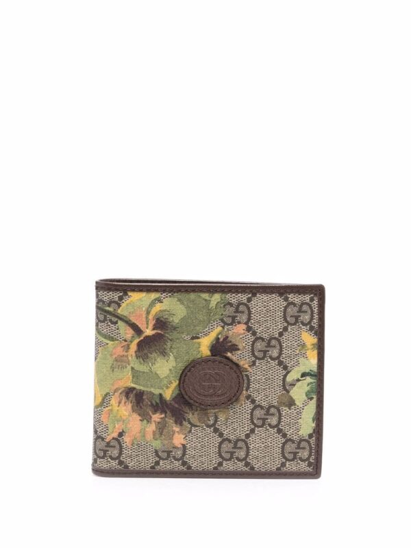 Gucci  Interlocking G rose-print cardholder