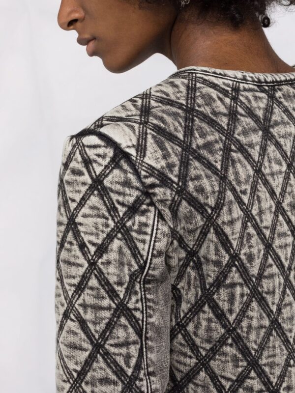 Diesel  contrast-stitching cropped jacket - Image 3